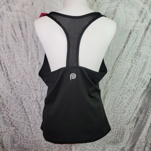 NWT Popfit Natasha Racerback Mesh Tank Black 2x